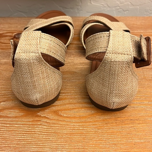 Naturalizer Women's Sausalito Ankle Strap Sandal- Natural Straw- 8.5 - Picture 3 of 8